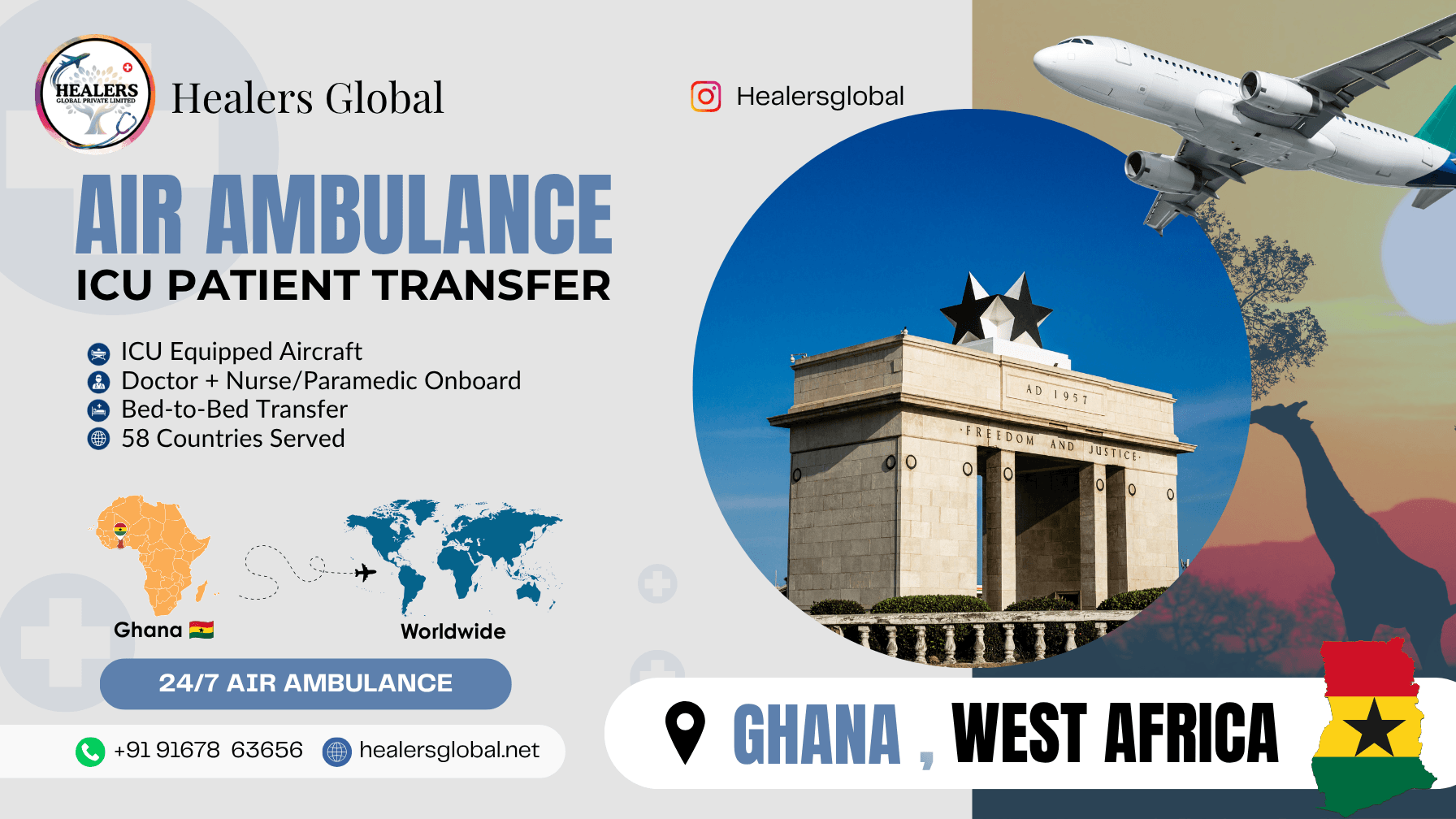 Air Ambulance Service in Accra, Ghana