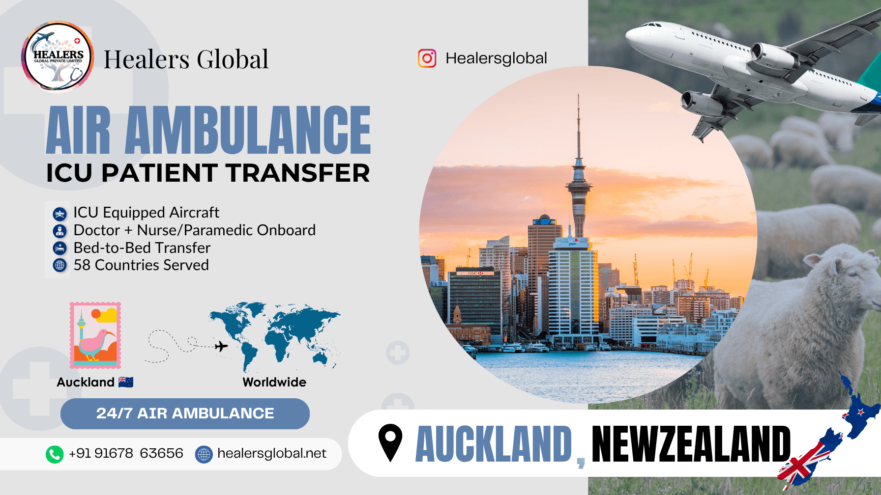 Air Ambulance Service in Auckland, New Zealand