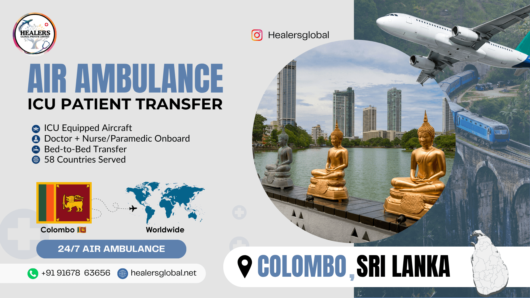 Air Ambulance Service in Colombo, Sri Lanka