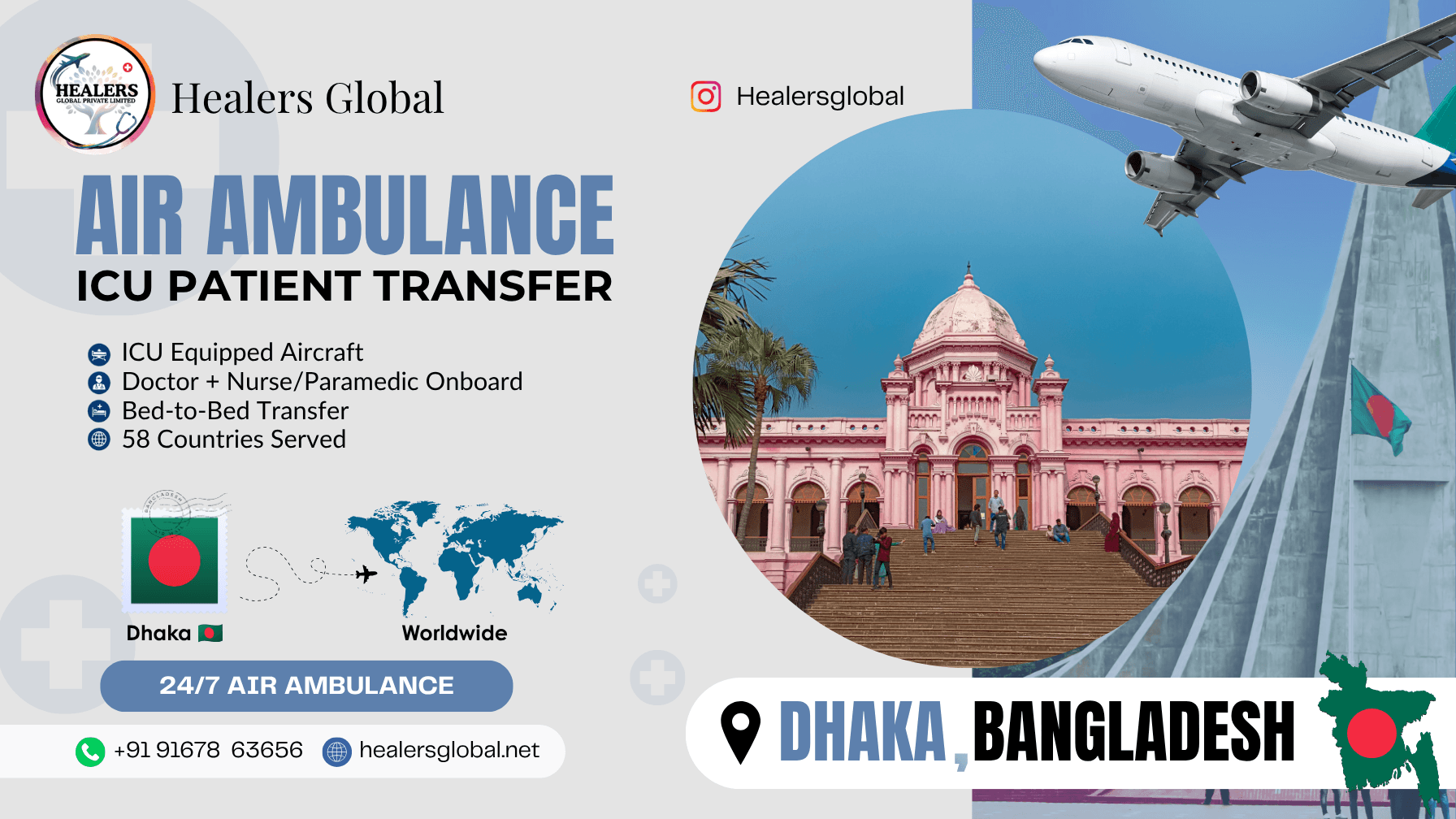 Air Ambulance Service in Dhaka, Bangladesh