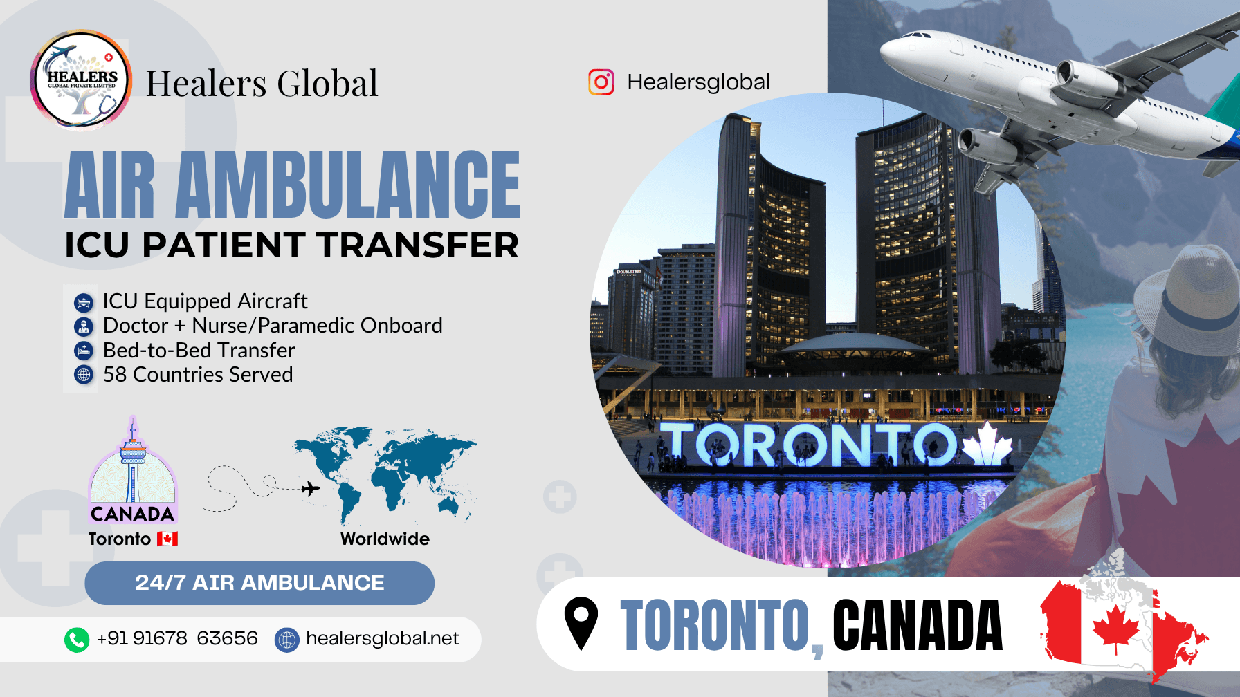 Air Ambulance Service in Toronto, Canada