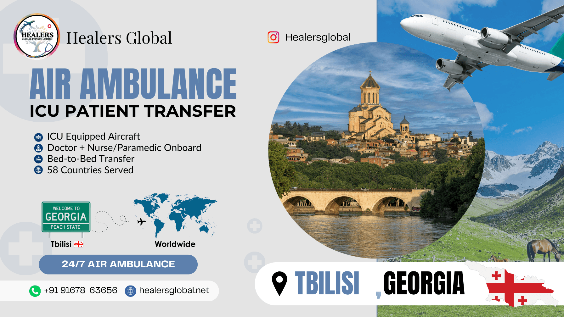 Air Ambulance Service in Tbilisi, Georgia