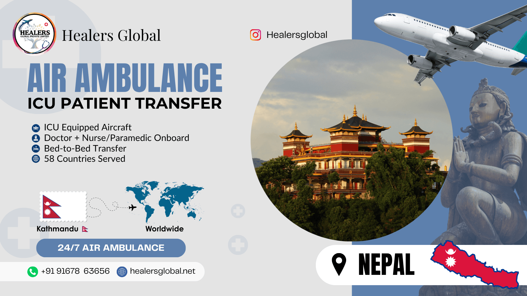 Air Ambulance Service in Kathmandu, Nepal