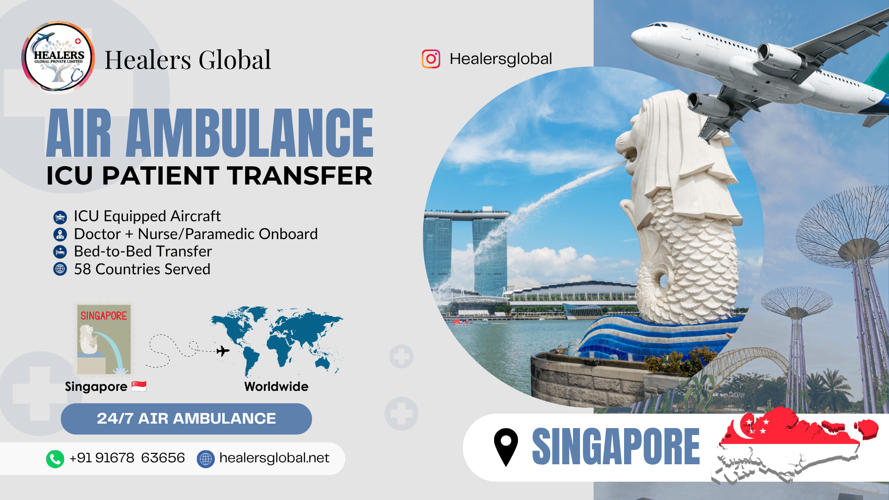 Air Ambulance Service in Singapore, Singapore